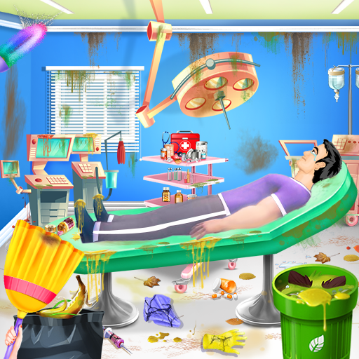 Girls Hospital Cleaning Games