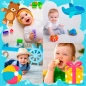 Collage baby photo frame