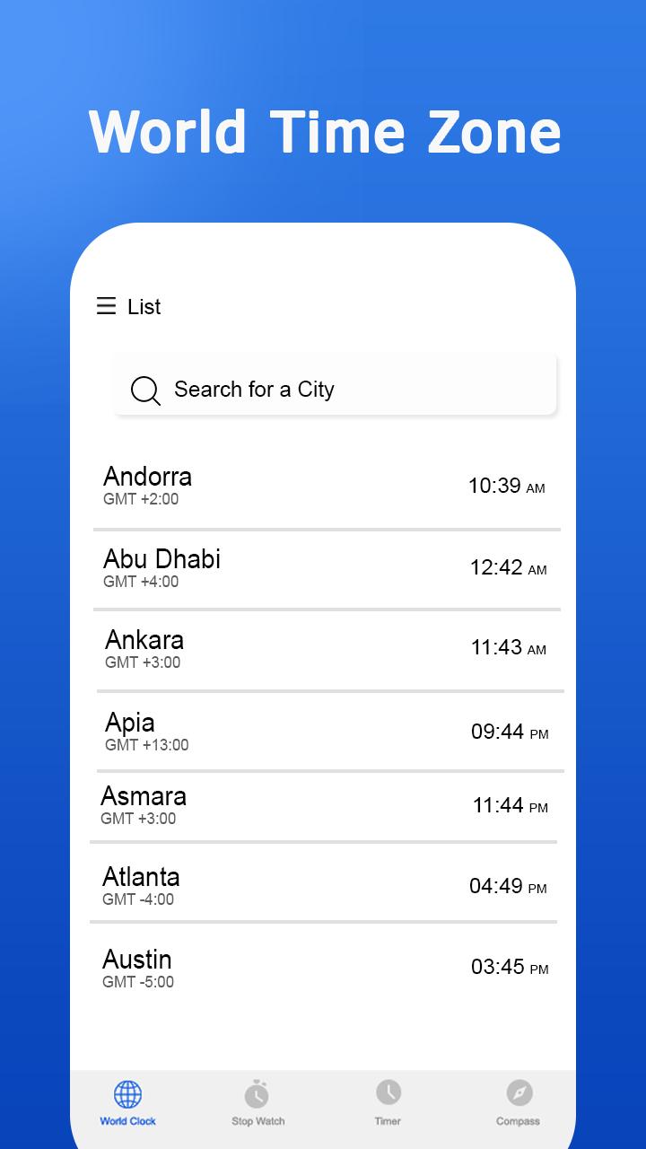 Download World Clock World Time Clock android on PC