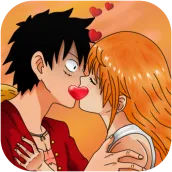 Mugiwara and Nami Kissing Game