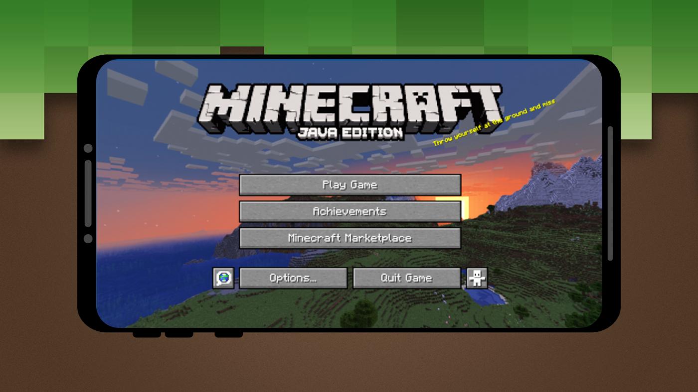 So you can play Minecraft Java Edition from your Android mobile 