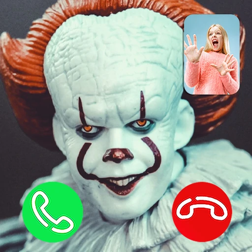 Scary pennywise video call