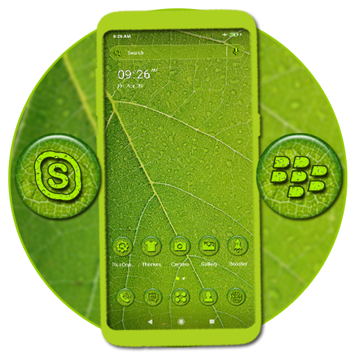 Green Leaf Drop Theme