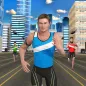 Maratona corrida simulador 3d