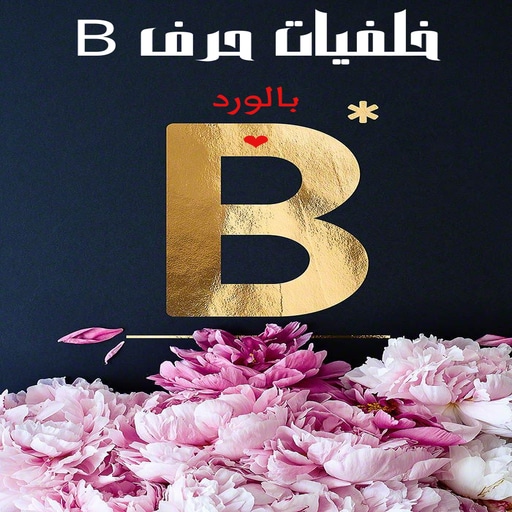 خلفيات حرف B بالورد