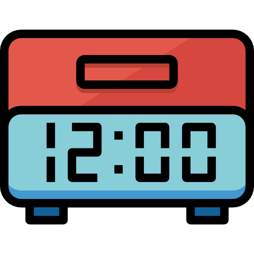 Material digital clock widget 