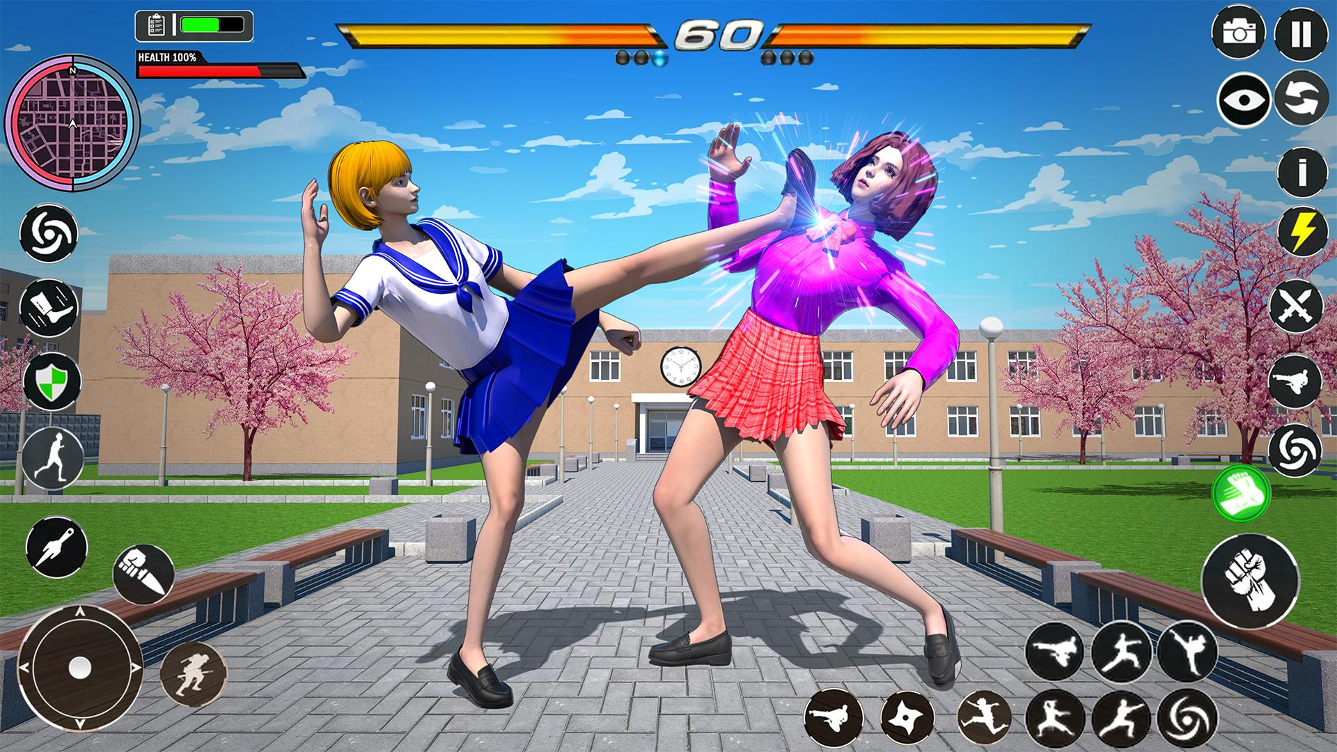 Download Anime School Girls Fighting android on PC