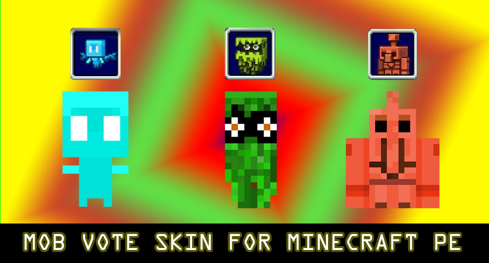 Download Mobs Vote mod for minecraft PE android on PC