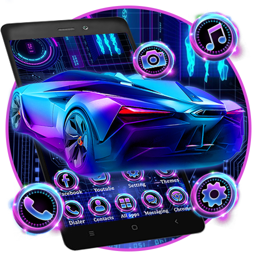 Neon Sports CarTemas parede HD