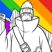 Livro de colorir Akatsuki