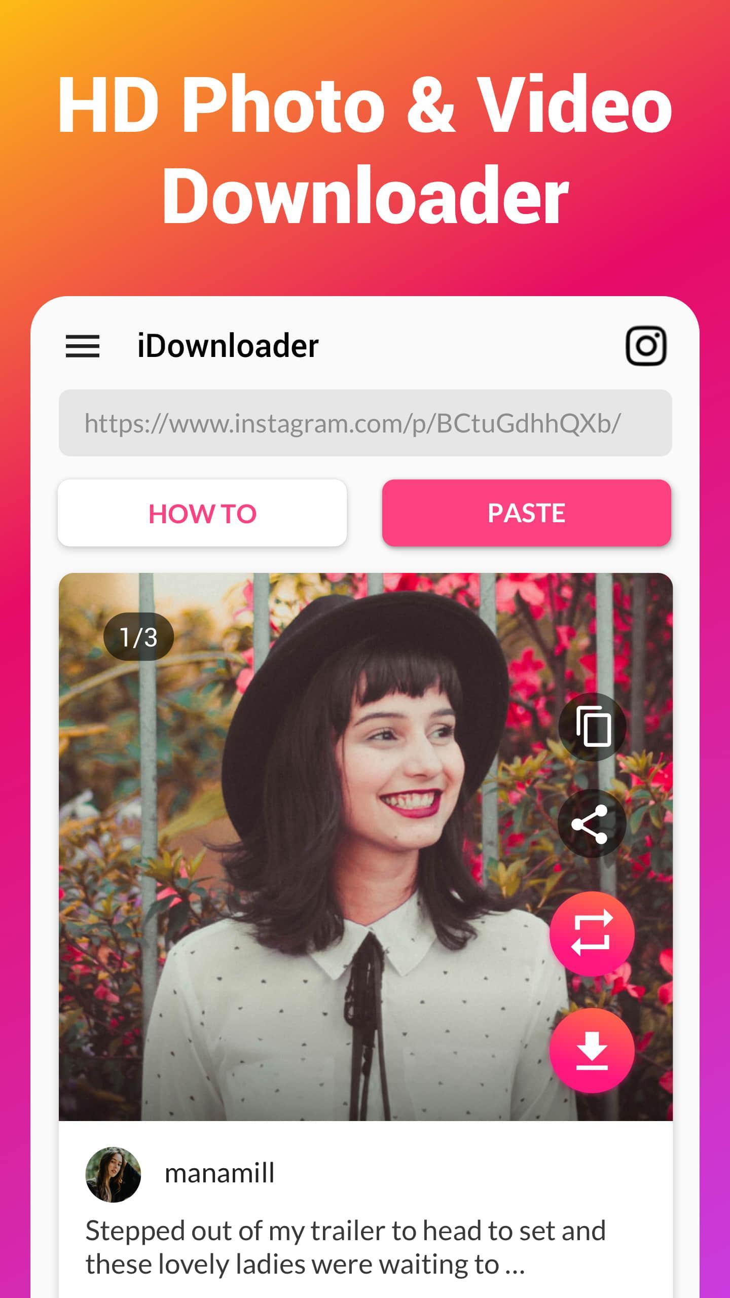 Download Video Downloader for Instagram Repost Instagram android on PC