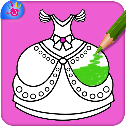 Dresses Coloring Pages Glitter