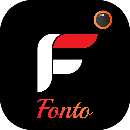 Fonto - Photo font text over p