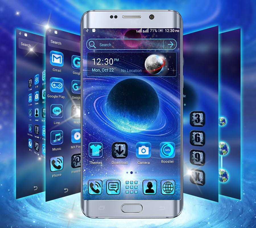Download Galaxy Space Launcher Theme android on PC