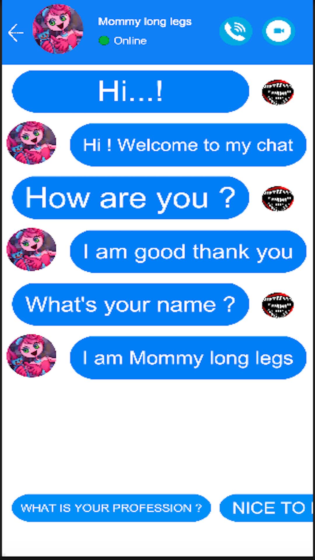 Baixe Mommy long legs video call no PC