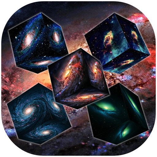 3D Galaxy Cube Live Wallpaper