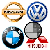 Cars Logo Pixel Art Coloring