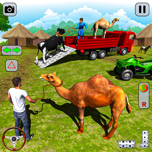 животные транспорт корова игра