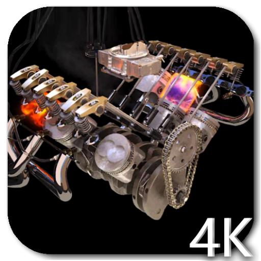 Motor 4K Fundo interativo