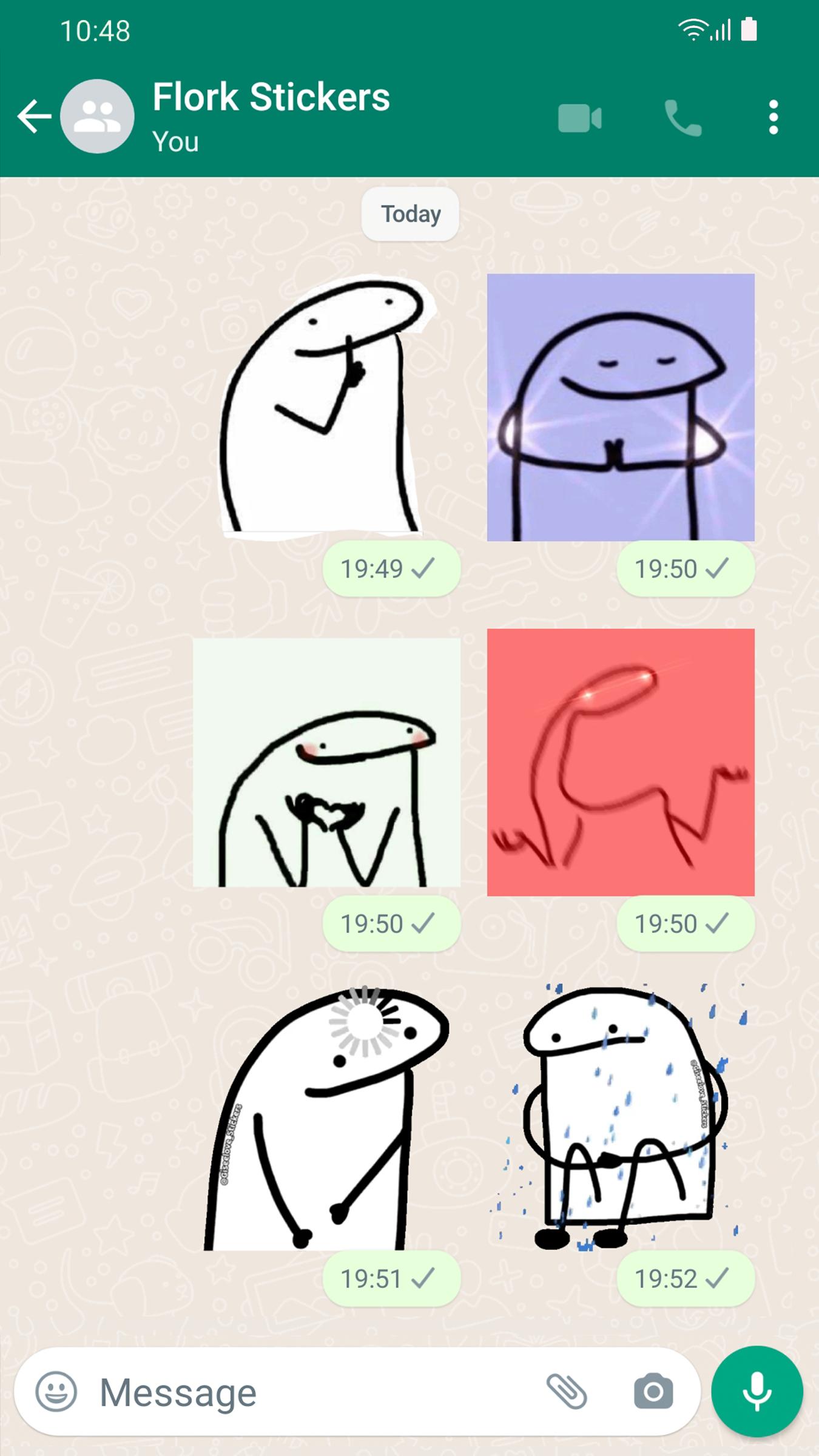 Download Flork Memes Stickers wasticker android on PC