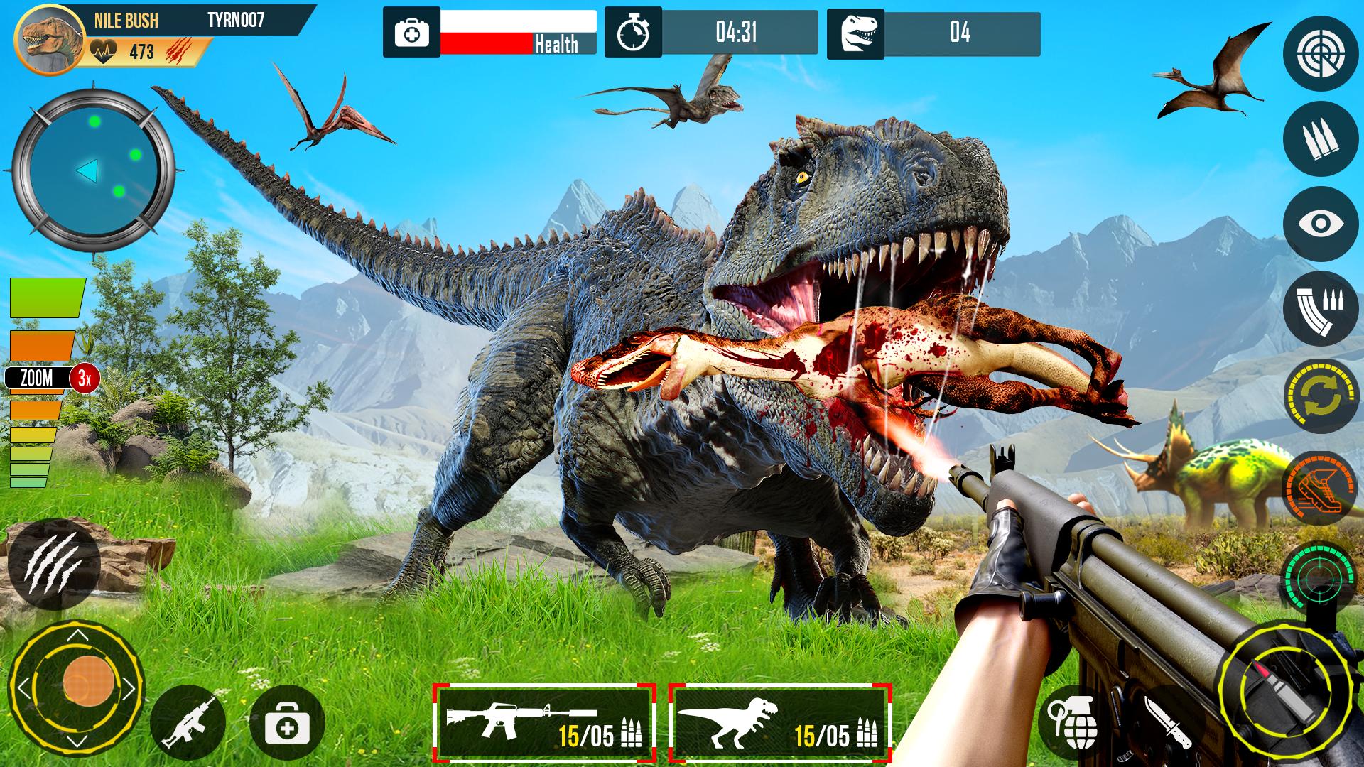 Download do APK de jogos de caça dinossauros 3d para Android