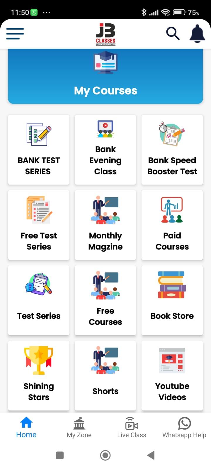 Download JB Classes - Learning App android on PC