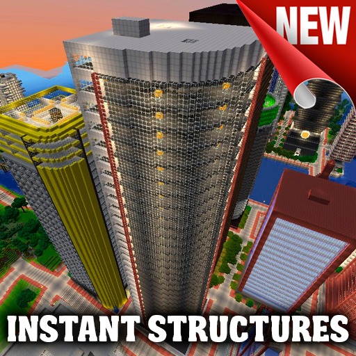 Instant Structures mod for Minecraft PE