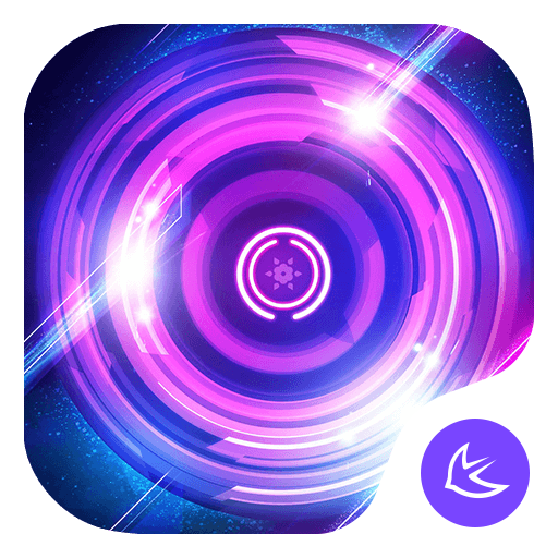 Shine Purple Glow Wheel theme 