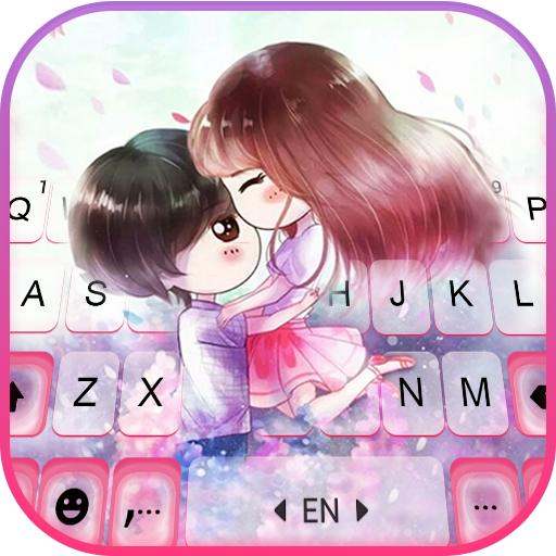 Couple Love Anime Keyboard Bac