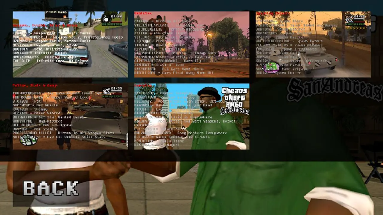 Download Cheats - GTA San Andreas android on PC