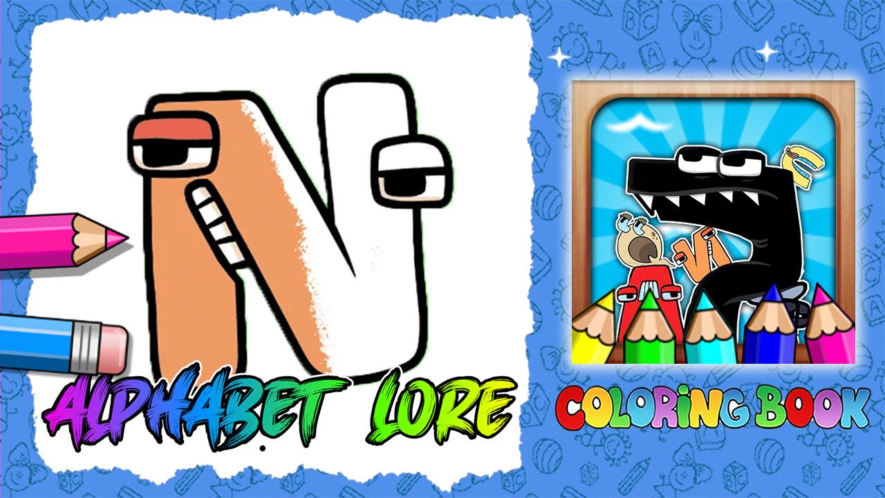 Coloring book - Alphabet Lore: Play Online For Free On Playhop
