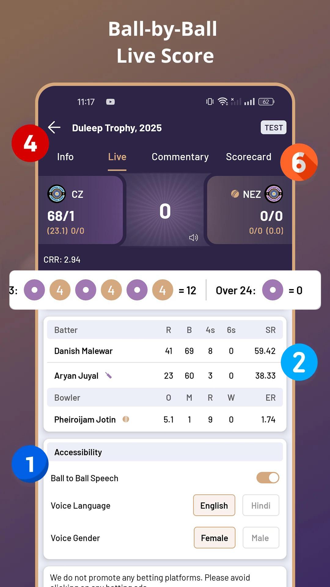 Download Royal Cricket Live Line android on PC
