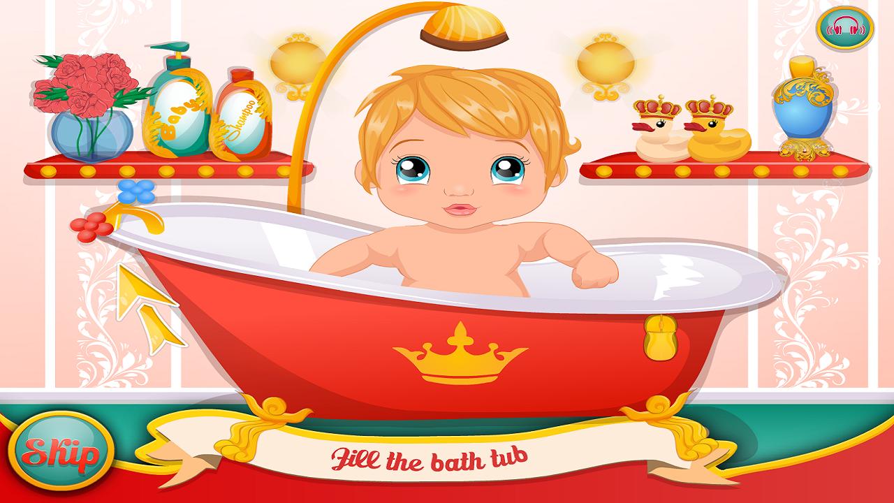 Jogos de Dê Banho no Bebê Pou no Meninas Jogos