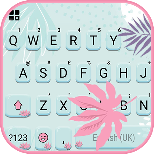 Dew Aesthetic Leaf Keyboard Ba