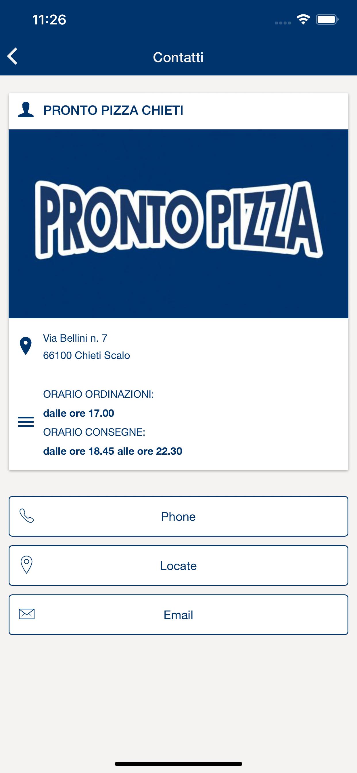 ProntoPizza - food delivery for Android - Free App Download