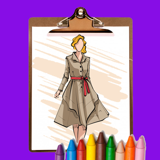 Fashion Dress Coloring Book