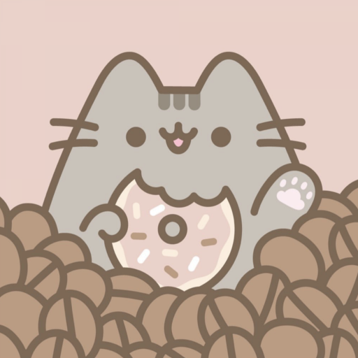 Wallpaper Pusheen yang lucu