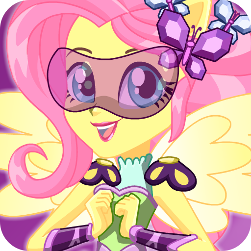 Dress up Fluttershy Crystal Guardian MLPEG