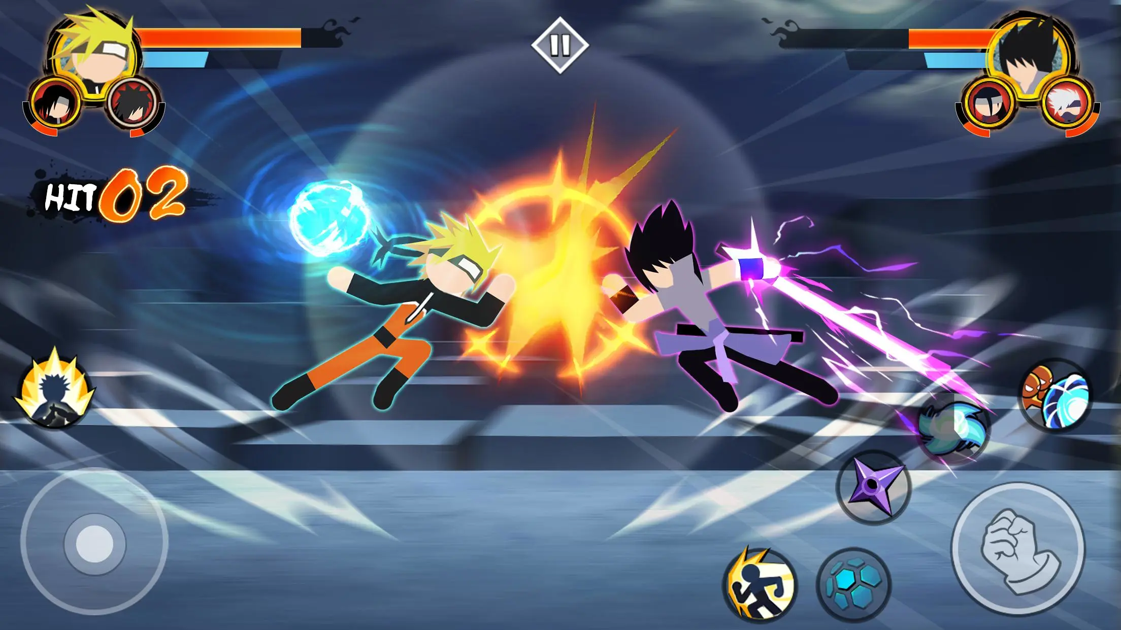 Download Stickman Ninja - 3v3 Battle android on PC
