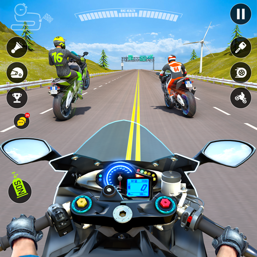 jogo de moto de corrida 3d