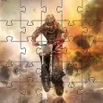 Jigsaw puzzle moto cross