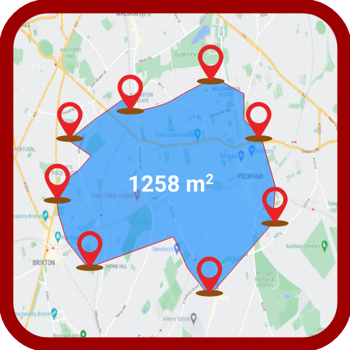 GPS नक्शा क्षेत्र कैलकुलेटर