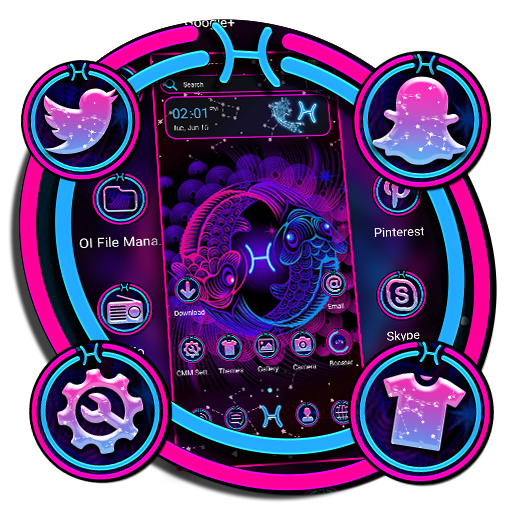 Pisces Zodiac Launcher Theme