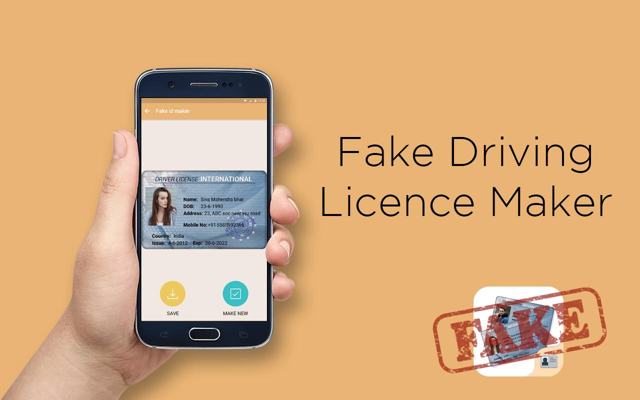 Download Fake Driving Licence Maker android on PC