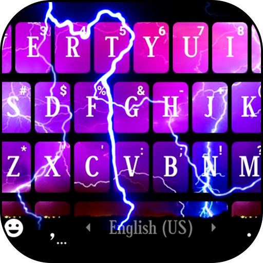 Thunder Lightning Keyboard Bac
