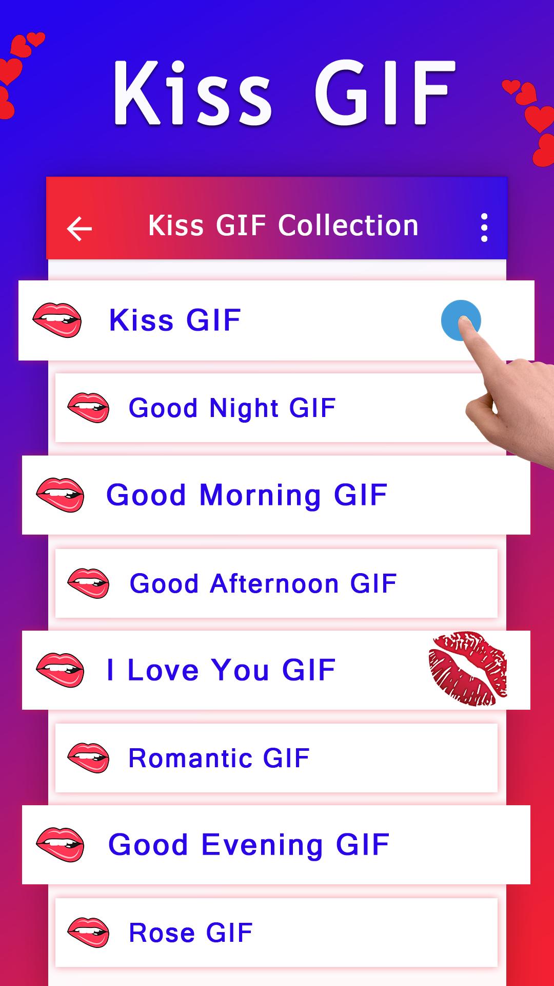 Download Romantic Couple GIF : Kiss Gif android on PC