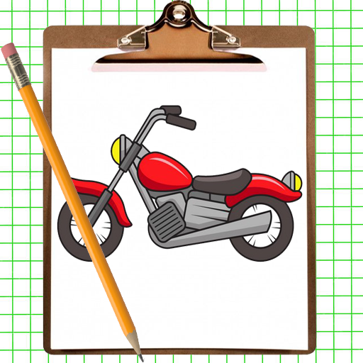 Как рисовать мотоцикл