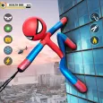 StickMan Rope Hero Spider Game