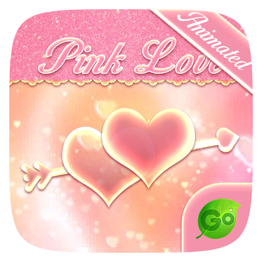 Pink Love GO Keyboard Animated Theme