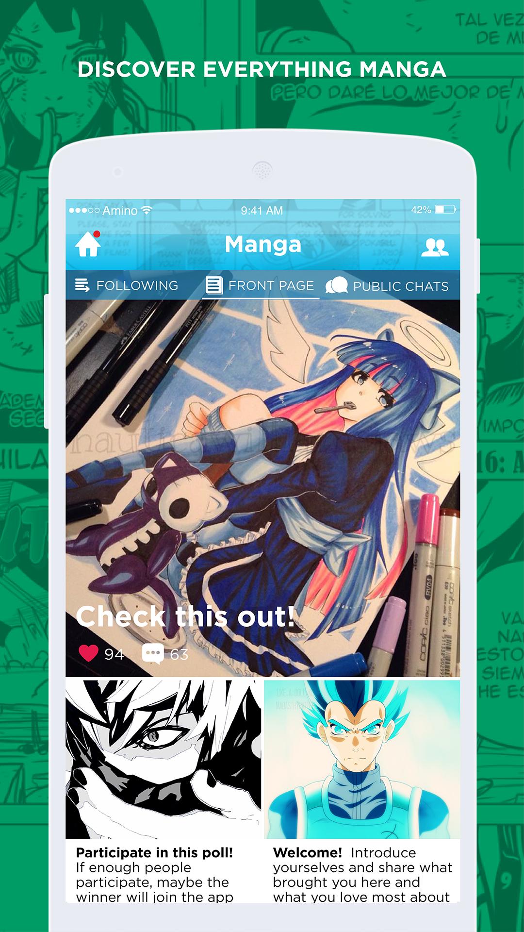 Скачать Manga Amino for Mangakas на ПК | Официальный представитель GameLoop